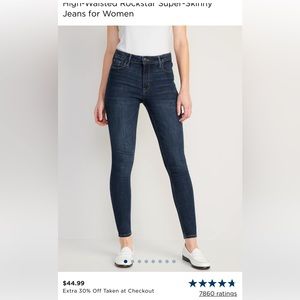 Old Navy High Rise Super Skinny Jeans